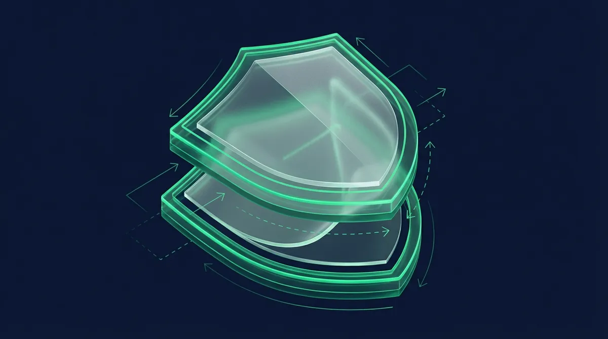 Warstwy ochrony w polisie — grafika edukacyjna