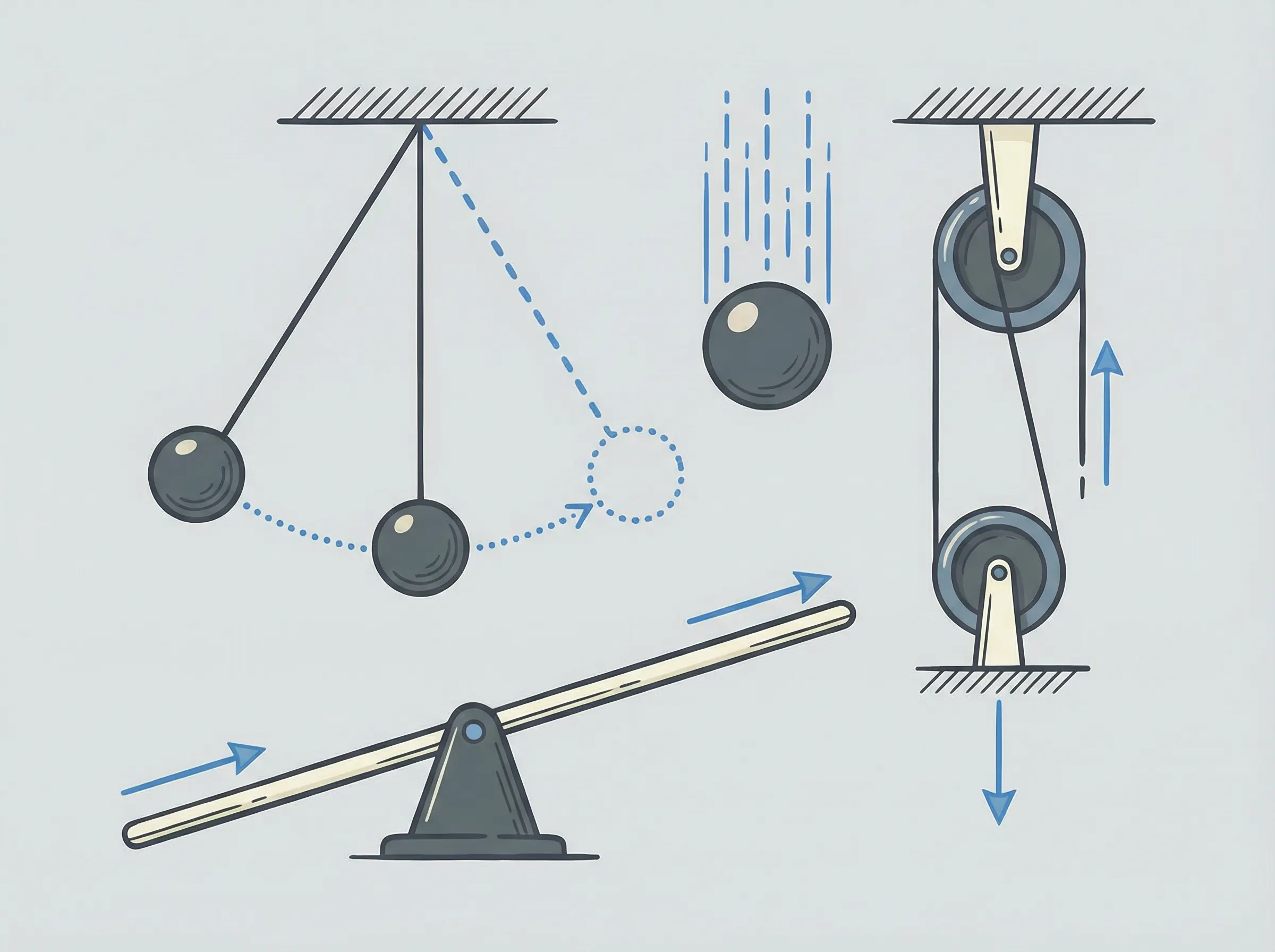 Иллюстрация механики и движения, 800x600